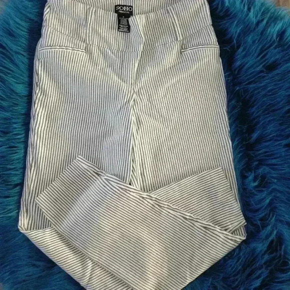 SoHo Apparel, Inc. Small Stripped Pants; Collegiate, Ivy League, Preppy, Comfort - Picture 1 of 4